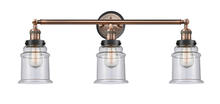 Innovations Lighting 205AC-BPBK-HRBK-G184 - Canton 3 Light Mixed Metals Bath Vanity Light Mixed Metals