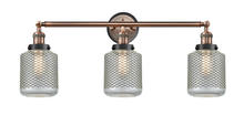 Innovations Lighting 205AC-BPBK-HRBK-G262 - Stanton 3 Light Mixed Metals Bath Vanity Light Mixed Metals