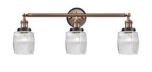 Innovations Lighting 205AC-BPBK-HRBK-G302 - Colton 3 Light Mixed Metals Bath Vanity Light Mixed Metals