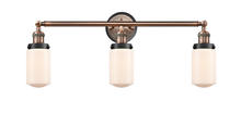 Innovations Lighting 205AC-BPBK-HRBK-G311 - Dover 3 Light Mixed Metals Bath Vanity Light Mixed Metals