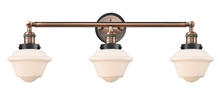 Innovations Lighting 205AC-BPBK-HRBK-G531 - Small Oxford 3 Light Mixed Metals Bath Vanity Light Mixed Metals