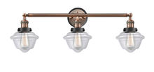 Innovations Lighting 205AC-BPBK-HRBK-G532 - Small Oxford 3 Light Mixed Metals Bath Vanity Light Mixed Metals