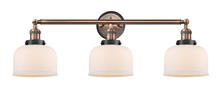 Innovations Lighting 205AC-BPBK-HRBK-G71 - Large Bell 3 Light Mixed Metals Bath Vanity Light Mixed Metals