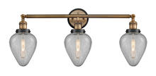 Innovations Lighting 205BB-BPBK-HRBK-G165 - Geneseo 3 Light Mixed Metals Bath Vanity Light Mixed Metals