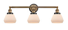 Innovations Lighting 205BB-BPBK-HRBK-G171 - Fulton 3 Light Mixed Metals Bath Vanity Light Mixed Metals