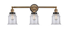 Innovations Lighting 205BB-BPBK-HRBK-G182 - Canton 3 Light Mixed Metals Bath Vanity Light Mixed Metals