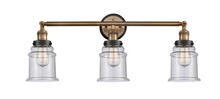 Innovations Lighting 205BB-BPBK-HRBK-G184 - Canton 3 Light Mixed Metals Bath Vanity Light Mixed Metals