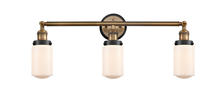 Innovations Lighting 205BB-BPBK-HRBK-G311 - Dover 3 Light Mixed Metals Bath Vanity Light Mixed Metals