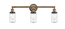 Innovations Lighting 205BB-BPBK-HRBK-G314 - Dover 3 Light Mixed Metals Bath Vanity Light Mixed Metals