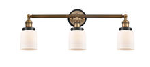 Innovations Lighting 205BB-BPBK-HRBK-G51 - Small Bell 3 Light Mixed Metals Bath Vanity Light Mixed Metals