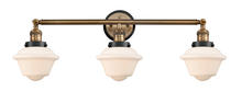 Innovations Lighting 205BB-BPBK-HRBK-G531 - Small Oxford 3 Light Mixed Metals Bath Vanity Light Mixed Metals