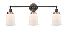 Innovations Lighting 205BK-BPAC-HRAC-G181 - Canton 3 Light Mixed Metals Bath Vanity Light Mixed Metals