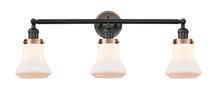 Innovations Lighting 205BK-BPAC-HRAC-G191 - Bellmont 3 Light Mixed Metals Bath Vanity Light Mixed Metals