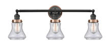 Innovations Lighting 205BK-BPAC-HRAC-G194 - Bellmont 3 Light Mixed Metals Bath Vanity Light Mixed Metals