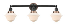 Innovations Lighting 205BK-BPAC-HRAC-G531 - Small Oxford 3 Light Mixed Metals Bath Vanity Light Mixed Metals