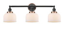 Innovations Lighting 205BK-BPAC-HRAC-G71 - Large Bell 3 Light Mixed Metals Bath Vanity Light Mixed Metals