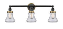 Innovations Lighting 205BK-BPBB-HRBB-G194 - Bellmont 3 Light Mixed Metals Bath Vanity Light Mixed Metals