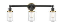 Innovations Lighting 205BK-BPBB-HRBB-G312 - Dover 3 Light Mixed Metals Bath Vanity Light Mixed Metals