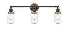 Innovations Lighting 205BK-BPBB-HRBB-G314 - Dover 3 Light Mixed Metals Bath Vanity Light Mixed Metals