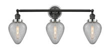 Innovations Lighting 205BK-BPPC-HRPC-G165 - Geneseo 3 Light Mixed Metals Bath Vanity Light Mixed Metals