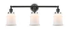 Innovations Lighting 205BK-BPPC-HRPC-G181 - Canton 3 Light Mixed Metals Bath Vanity Light Mixed Metals