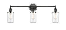 Innovations Lighting 205BK-BPPC-HRPC-G312 - Dover 3 Light Mixed Metals Bath Vanity Light Mixed Metals