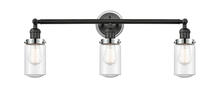 Innovations Lighting 205BK-BPPC-HRPC-G314 - Dover 3 Light Mixed Metals Bath Vanity Light Mixed Metals