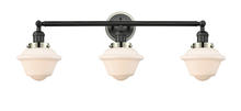 Innovations Lighting 205BK-BPPN-HRPN-G531 - Small Oxford 3 Light Mixed Metals Bath Vanity Light Mixed Metals