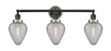 Innovations Lighting 205BK-BPSN-HRSN-G165 - Geneseo 3 Light Mixed Metals Bath Vanity Light Mixed Metals