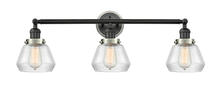 Innovations Lighting 205BK-BPSN-HRSN-G172 - Fulton 3 Light Mixed Metals Bath Vanity Light Mixed Metals