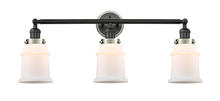 Innovations Lighting 205BK-BPSN-HRSN-G181 - Canton 3 Light Mixed Metals Bath Vanity Light Mixed Metals