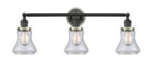 Innovations Lighting 205BK-BPSN-HRSN-G192 - Bellmont 3 Light Mixed Metals Bath Vanity Light Mixed Metals