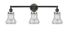 Innovations Lighting 205BK-BPSN-HRSN-G194 - Bellmont 3 Light Mixed Metals Bath Vanity Light Mixed Metals