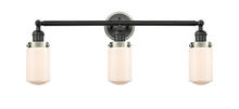 Innovations Lighting 205BK-BPSN-HRSN-G311 - Dover 3 Light Mixed Metals Bath Vanity Light Mixed Metals