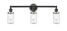 Innovations Lighting 205BK-BPSN-HRSN-G314 - Dover 3 Light Mixed Metals Bath Vanity Light Mixed Metals