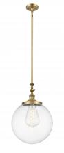 Innovations Lighting 206-BB-G202-14 - Beacon - 1 Light - 12 inch - Brushed Brass - Stem Hung - Mini Pendant