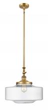 Innovations Lighting 206-BB-G692-16 - Bridgeton - 1 Light - 16 inch - Brushed Brass - Stem Hung - Mini Pendant