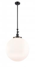  206-BK-G201-18 - Beacon - 1 Light - 12 inch - Matte Black - Stem Hung - Mini Pendant