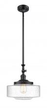 Innovations Lighting 206-BK-G694-12 - Bridgeton - 1 Light - 12 inch - Matte Black - Stem Hung - Mini Pendant