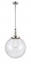 Innovations Lighting 206-PN-G204-16 - Beacon - 1 Light - 12 inch - Polished Nickel - Stem Hung - Mini Pendant