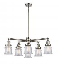 Innovations Lighting 207-6CR-PN-G182S - Small Canton 6 Light Chandelier