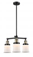 Innovations Lighting 207-BAB-G181S - Canton - 3 Light - 18 inch - Black Antique Brass - Stem Hung - Chandelier