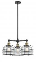 Innovations Lighting 207-BAB-G72-CE - Large Bell Cage 3 Light Chandelier