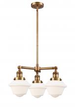 Innovations Lighting 207-BB-G531 - Oxford - 3 Light - 20 inch - Brushed Brass - Stem Hung - Chandelier