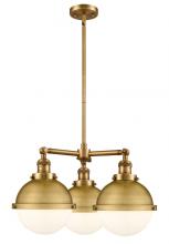 Innovations Lighting 207-BB-HFS-81-BB-LED - Hampden - 3 Light - 22 inch - Brushed Brass - Stem Hung - Chandelier