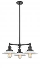 Innovations Lighting 207-OB-G1 - Halophane - 3 Light - 22 inch - Oil Rubbed Bronze - Stem Hung - Chandelier