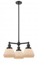 Innovations Lighting 207-OB-G171 - Fulton - 3 Light - 22 inch - Oil Rubbed Bronze - Stem Hung - Chandelier