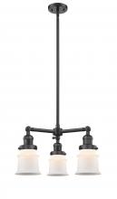 Innovations Lighting 207-OB-G181S - Canton - 3 Light - 18 inch - Oil Rubbed Bronze - Stem Hung - Chandelier