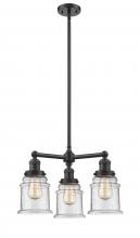 Innovations Lighting 207-OB-G184 - Canton - 3 Light - 18 inch - Oil Rubbed Bronze - Stem Hung - Chandelier