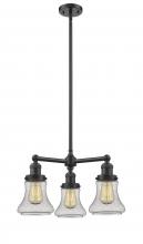 Innovations Lighting 207-OB-G194 - Bellmont - 3 Light - 18 inch - Oil Rubbed Bronze - Stem Hung - Chandelier